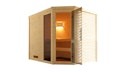 Vorschaubild Weka Premium Massivholzsauna Cubilis 3 Familiensauna mit Glastür+Fenster inkl. Montageservice - 45 mm
