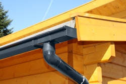 Kunststoff Dachrinnenset 203Ax für Gartenhäuser anthrazit