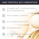 Vorschaubild Liebenstein Sauna Eimer mit Kelle aus Kiefernholz (4L)