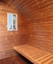 Vorschaubild Wolff Finnhaus Saunahaus Steen in Ovalform inkl. schwarzen Dachschindeln