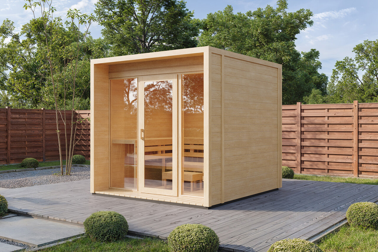 Wolff Finnhaus Saunahaus Loodus 2523 - 70 mm