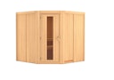 Vorschaubild Karibu Sauna Jarin mit Eckeinstieg 68 mm inkl. gratis Saunaofen im Wert von 599,99 €