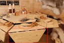 Vorschaubild Wolff Finnhaus Grilltischelement zum Ausklappen (6-Eck)