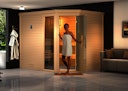 Vorschaubild Weka Premium Massivholzsauna Cubilis 3 Familiensauna mit Glastür+Fenster ohne Montageservice - 45 mm