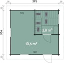 Vorschaubild Wolff Finnhaus Saunahaus Keijo 70 isolierverglast