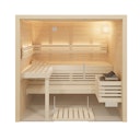 Vorschaubild Infraworld Solido Glas 167 - 40 mm Massivholzsauna inkl. 5-teiligem gratis Zubehörset