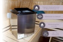 Vorschaubild Karibu 9 kW Bio-Kombiofen Saunaofen anthrazit inkl. Steuergerät EASY weiß - Sparset