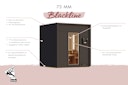 Vorschaubild Karibu Design Saunahaus Avenal Blackline - 73 mm