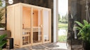 Karibu Sauna Avari 2 Superior mit Fronteinstieg 68 mm - 230 Volt Plug & Play