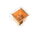 Vorschaubild Karibu Woodfeeling Sauna Sandra - 38 mm Massivholz Aktionssauna inkl. gratis Saunaofen im Wert von 599,99 €