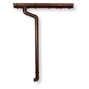 Vorschaubild Kunststoff Dachrinnenset 303Ax für Pultdach/Flachdach Gartenhäuser
