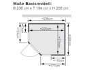 Vorschaubild Karibu Sauna Sinai 3 - Massivholzsauna mit Eckeinstieg 38 mm inkl. gratis Saunaofen im Wert von 599,99 €