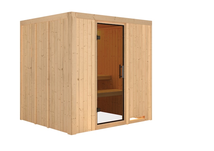 Karibu Sauna Daria - 68 mm Systemsauna - 230 Volt Plug & Play