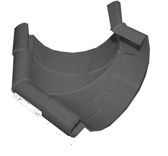 Innenwinkel 90° zum Kleben, RG100 Typ 300 braun