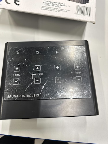 B-Ware Karibu 9 kW Bio-Kombiofen Saunaofen anthrazit inkl. Steuergerät EASY schwarz - Sparset