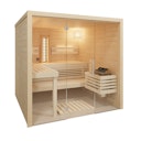 Vorschaubild Infraworld Sauna Solido Glas Complete 210 - 40 mm Multifunktionssauna inkl. 5-teiligem gratis Zubehörset