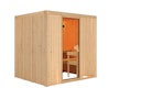 Vorschaubild Karibu Sauna Sodin mit Fronteinstieg 68 mm inkl. gratis Saunaofen im Wert von 599,99 €