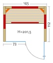 Vorschaubild Infraworld Infrarotkabine Fusion Glas 145 Fichte inkl. 5-teiligem gratis Zubehörset