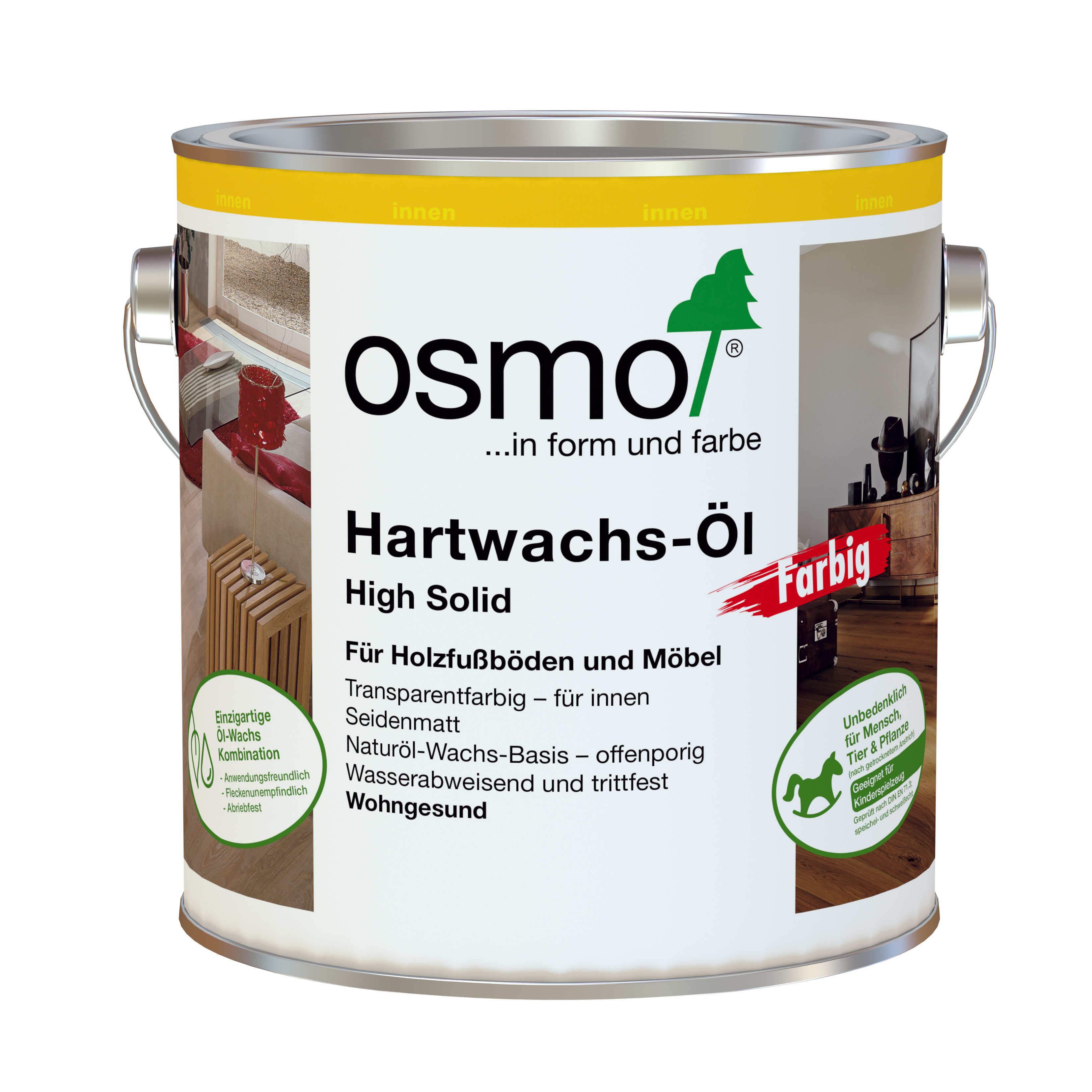 OSMO Hartwachs-Öl FARBIG für Fußböden-7 verschiedene Farben 