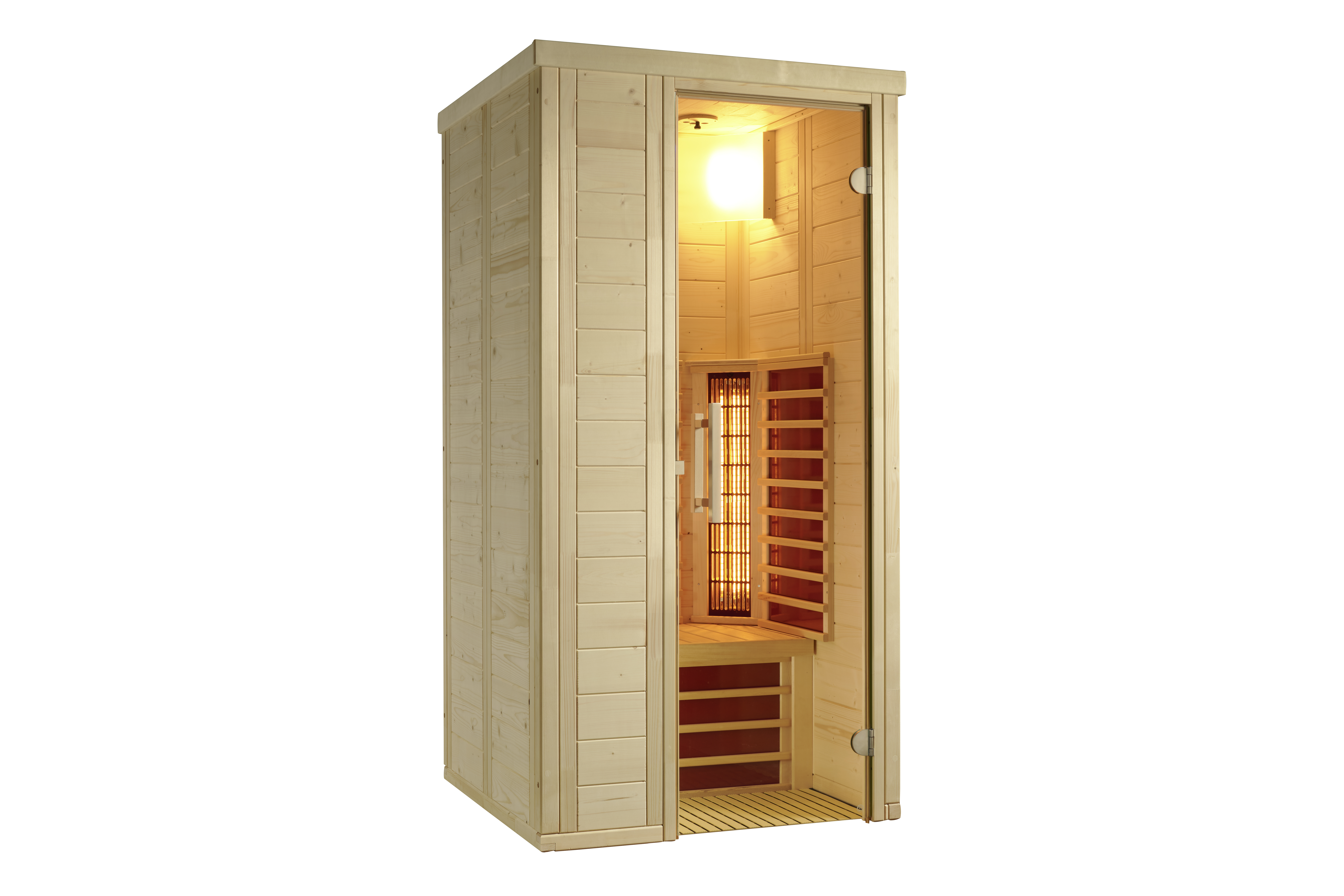 Infraworld Infrarotkabine TrioSol Natura 103 inkl. 5-teiligem gratis Zubehörset