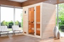 Vorschaubild Weka Sauna Valida Gr. 2 mit Glastür + Fenster - Massivholzsauna 38 mm