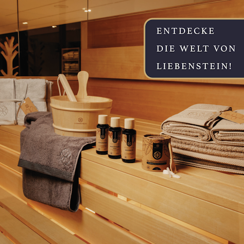 Liebenstein Sauna Eimer mit Kelle aus Kiefernholz (4L)