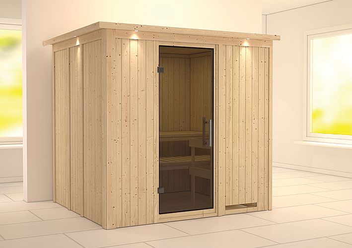 Karibu Sauna Sodin mit Fronteinstieg 68 mm