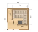 Vorschaubild Weka Design-Saunahaus 412 inkl. Elementsauna 44/68 mm
