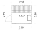 Vorschaubild PRE:GA Black Forest Classic Sauna ohne Vorraum 5,3 m²