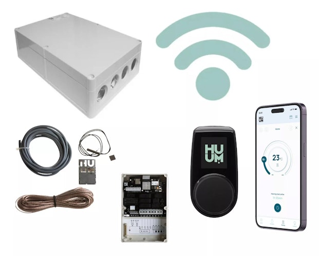 Karibu 9 kW Saunaofen finnisch anthrazit inkl. Huum WLAN Steuergerät mit App-Steuerung