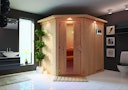 Vorschaubild Karibu Sauna Siirin mit Eckeinstieg 68 mm inkl. gratis Saunaofen im Wert von 599,99 €