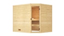Vorschaubild Weka Sauna Valida Eck Gr. 3 mit Glastür+Fenster - Massivholzsauna 38 mm mit Eckeinstieg