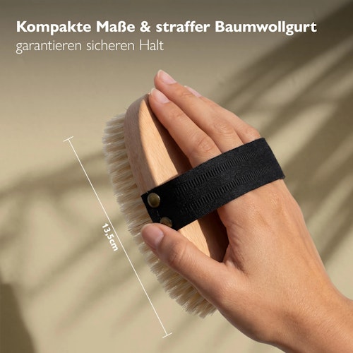Liebenstein Trockenbürste für sanftes Hautpeeling - Made in Germany
