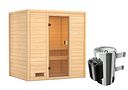 Vorschaubild Karibu Woodfeeling Sauna Selena - 38 mm Massivholz Aktionssauna inkl. gratis Zubehörpaket im Wert von 126,96€