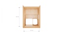 Vorschaubild Bertilo Sauna Model 1 Mini white - 58 mm