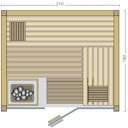 Vorschaubild Infraworld Sauna Panorama - Elementsauna mit Glasfront inkl. 5-teiligem gratis Zubehörset
