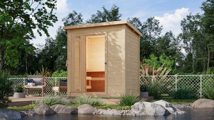 Karibu Gartensauna Saunahaus Hytti 1