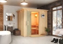Vorschaubild Karibu Sauna Sodin mit Fronteinstieg 68 mm inkl. gratis Saunaofen im Wert von 599,99 €