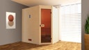 Vorschaubild Weka Sauna Valida Eck 1 mit Glastür/Fenster- Massivholzsauna 38 mm
