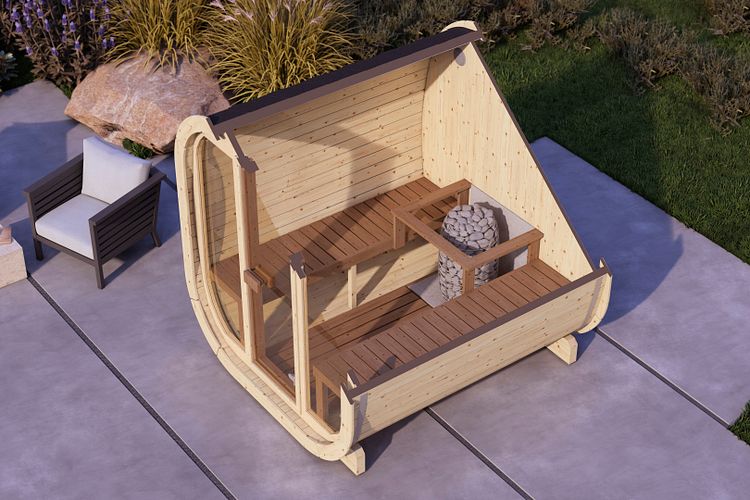 Wolff Finnhaus Sauna Eydis 2122 - 42 mm