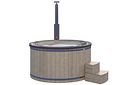 Vorschaubild Wolff Finnhaus Badebottich Hot Tub Typ 4 Ø 225 cm mit Acrylwanne, Massagesystem & LED-Beleuchtung