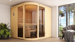 Weka Element-Designsauna Sara 1 Sparset inkl. Ofen - 68 mm - "Alles dabei"