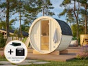 Vorschaubild Palmako Saunafass Anita 0,9 m² Aktionsangebot inkl. 3,6 kW Saunaofen