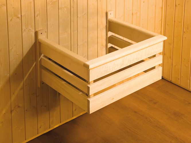 Weka Elementsauna Varberg 3 - 68 mm Sparset 2 inkl. 7,5 kW Bioaktiv-Ofen mit Steuergerät