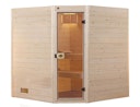 Vorschaubild Weka Sauna Valida Eck Gr. 2 mit Glastür+Fenster - Massivholzsauna 38 mm