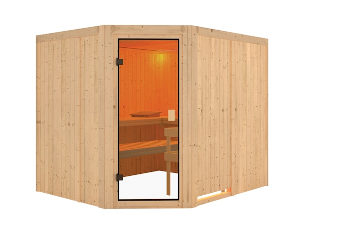Karibu Woodfeeling Sauna Horna - 68 mm Aktionssauna
