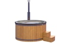 Vorschaubild Wolff Finnhaus Badebottich Hot Tub Typ 4 Ø 225 cm mit Acrylwanne, Massagesystem & LED-Beleuchtung