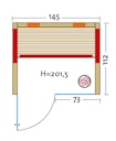 Vorschaubild Infraworld Infrarotkabine TrioSol Glas 145 Fichte RG inkl. 5-teiligem gratis Zubehörset