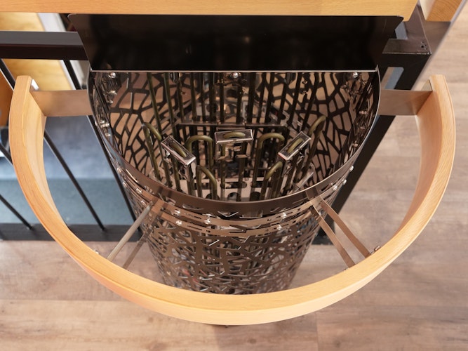 Infraworld Finnischer Saunaofen Atlas Wall Black