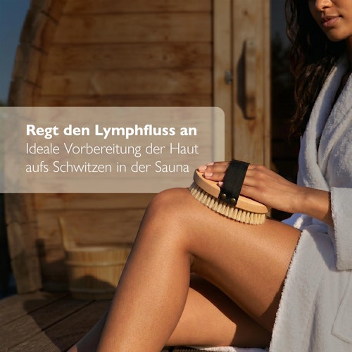 Liebenstein Trockenbürste für sanftes Hautpeeling - Made in Germany